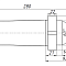 Центр упорный LMHJDJ-MT6-F140-60° с твердосплавным наконечником и отжимной гайкой
