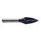 Борфреза твердосплавная форма G1225M06 с покрытием BNC (blue coating)