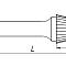 Борфреза твердосплавная форма U1625M06 с покрытием BNC (blue coating)