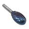 Борфреза твердосплавная форма E1625M06 с покрытием BNC (blue coating)