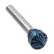 Борфреза твердосплавная форма K1206M06 с покрытием BNC (blue coating)