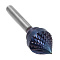 Борфреза твердосплавная форма J1613M06 с покрытием BNC (blue coating)