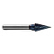Борфреза твердосплавная форма M1020M06 с покрытием BNC (blue coating)