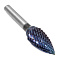 Борфреза твердосплавная форма G1225M06 с покрытием BNC (blue coating)