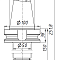 Цанговый патрон BT50-ER32-150