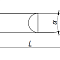 LC208033014 Гравер V образный удлинённый угол= 30° D=0.1x8x114 S=3.175 TW