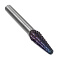 Борфреза твердосплавная форма L0822M06 с покрытием BNC (blue coating)
