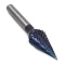 Борфреза твердосплавная форма M1225M06 с покрытием BNC (blue coating)