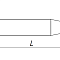 Сверло для печатных плат MF-ST0,75 Dc=0,75 L1=9,5 L=38,1 d1=3,175