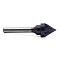 Борфреза твердосплавная форма J1613M06 с покрытием BNC (blue coating)